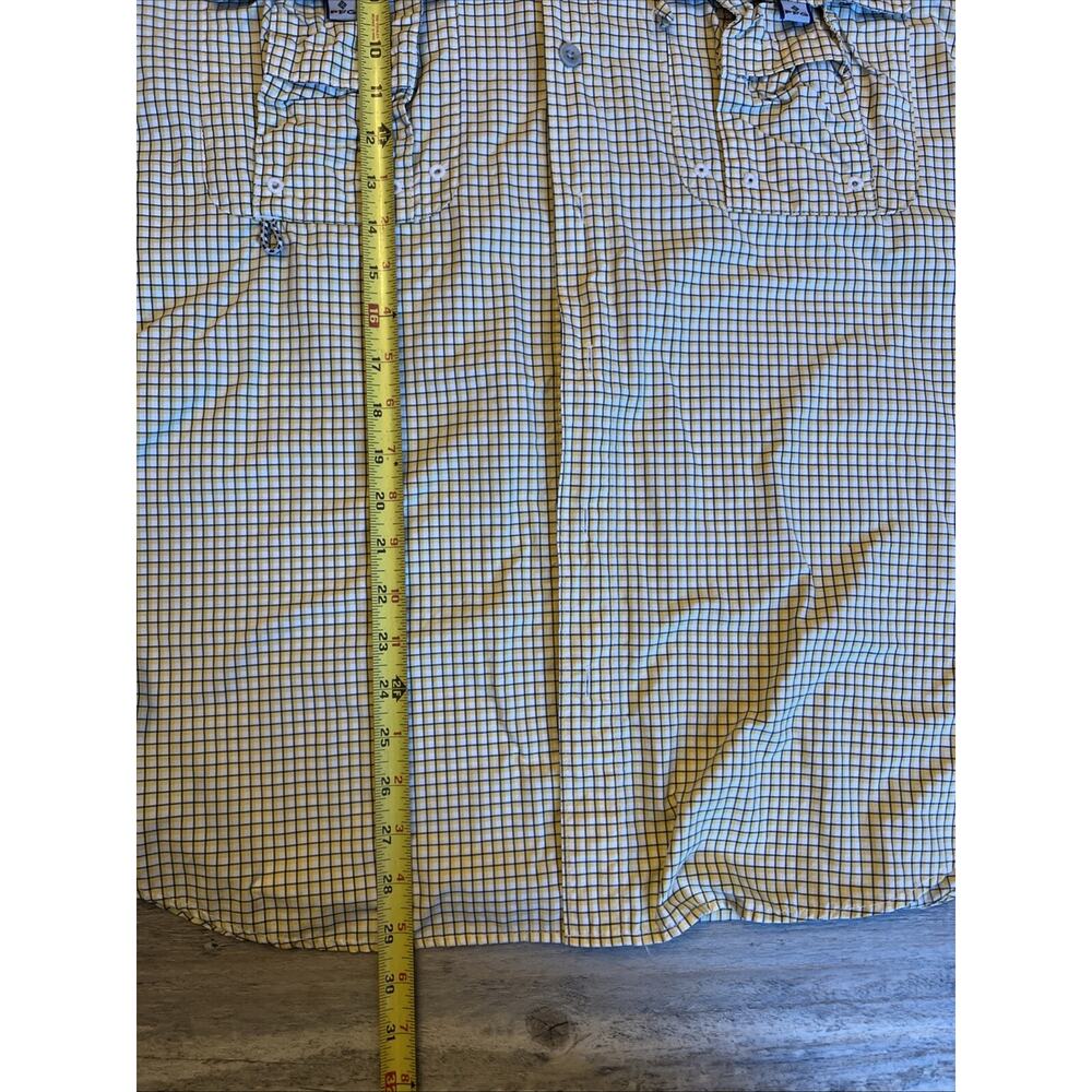 Columbia PFG Super Bahama Men’s L XL Plaid Long Sleeve Vented Fishing Shirt - Picture 5 of 7